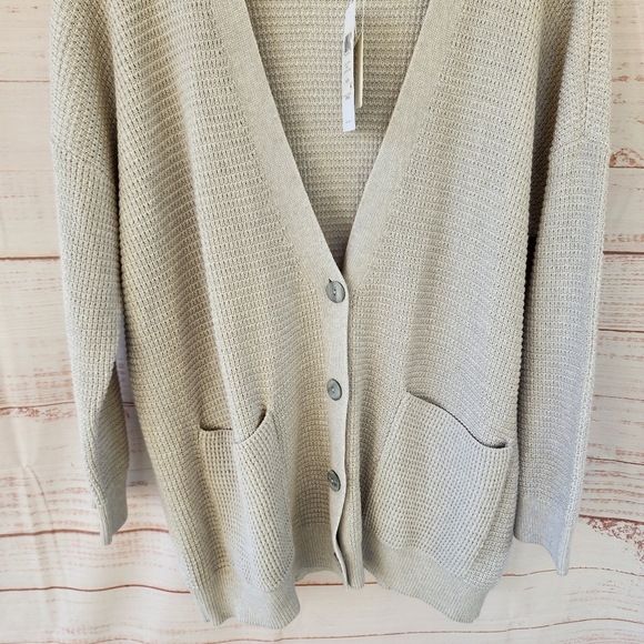 Eileen Fisher Pearls Boyfriend Cardigan - Picture 14 of 16